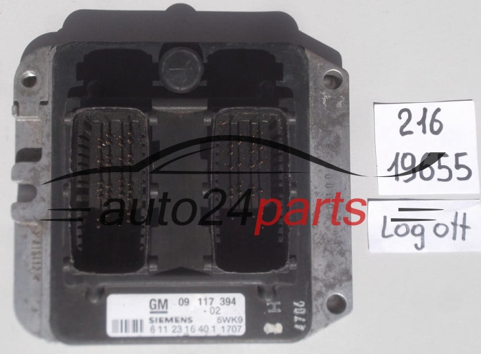 Centralita de motor OPEL ASTRA VECTRA ZAFIRA SIEMENS 5WK91707 / GM 09117394