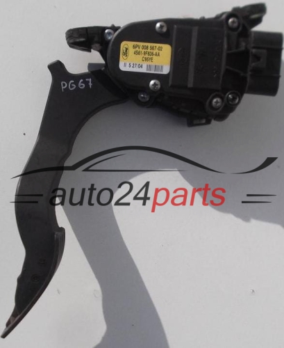 GASPEDAL POTENTIOMETR ELEKTRISCH GAS PEDAL FORD FIESTA FUSION  4S61-9F836-AA, 4S619F836AA, 6PV 008 567-02, 6PV00856702 