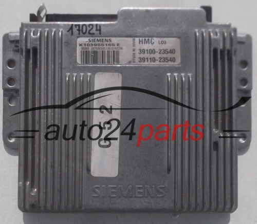 MOTORSTEUERGERÄT ECU STEUERGERAT HYUNDAI COUPE SIEMENS K103955165 E, K103955165E, 39100-23540, 3910023540, 39110-23540, 3911023540