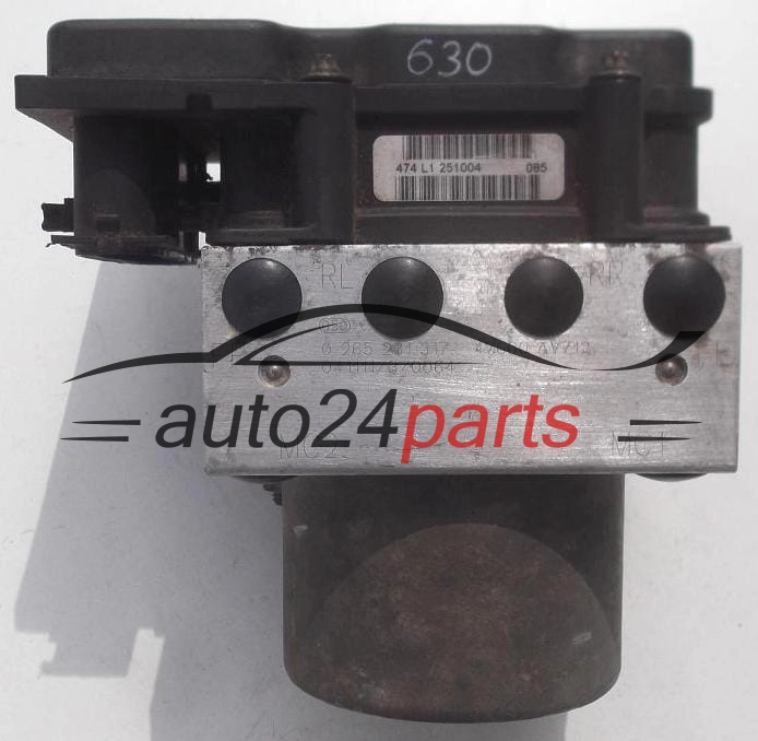 ABS POMPA I STEROWNIK NISSAN PRIMERA BOSCH 0 265 231 317, 0265231317,  47660AV712, 0 265 800 334, 0265800334