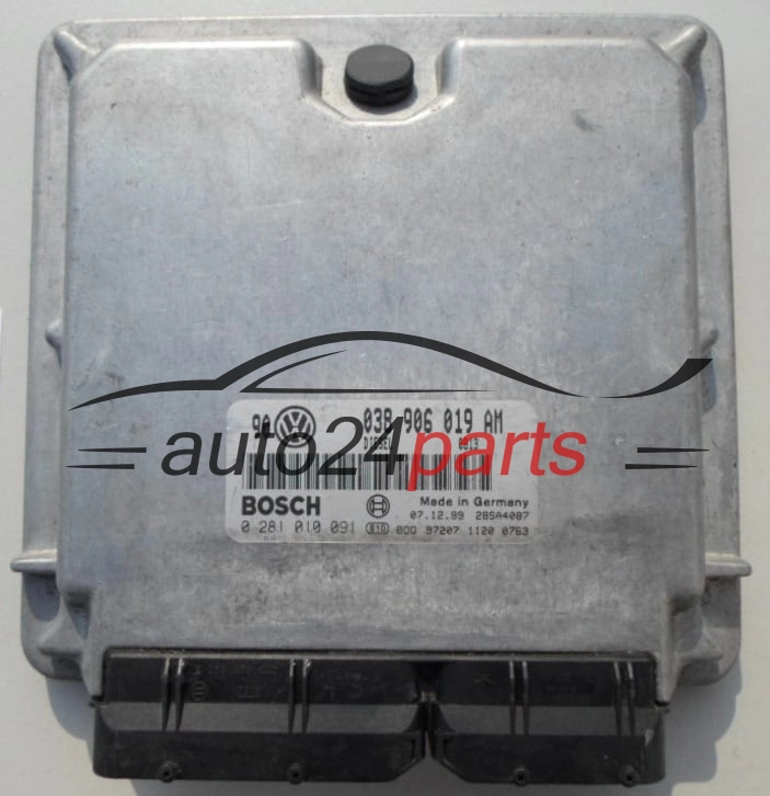 CALCULATEUR MOTEUR VOLKSWAGEN GOLF 1.9 TDI BOSCH 0 281 010 091,  038 906 019 AM