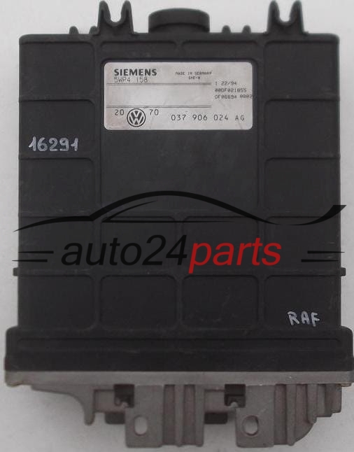 ECU CENTRALITA DE MOTOR VW VOLKSWAGEN SEAT GOLF 2.0 SIEMENS 5WP4 158, 5WP4158, 037 906 024 AG, 037906024AG