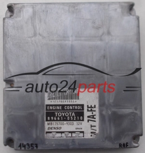 KOMPUTER STEROWNIK SILNIKA TOYOTA AVENSIS 89661-05210, 8966105210, DENSO MB175700-9303, 1757009303, 7A-FE, 7AFE - 14357