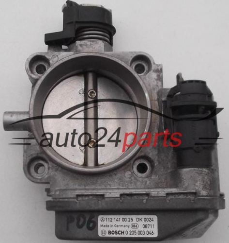 BOITIER DE PAPILLON MERCEDES BOSCH 0 205 003 046, 0205003046, 112 141 00 25, 1121410025