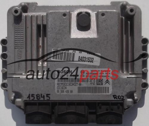 KOMPUTER STEROWNIK SILNIKA CITROEN, PEUGEOT 307 1.6 HDI, BOSCH 0 281 011 803, 0281011803, 96 568 426 80, 9656842680 - 