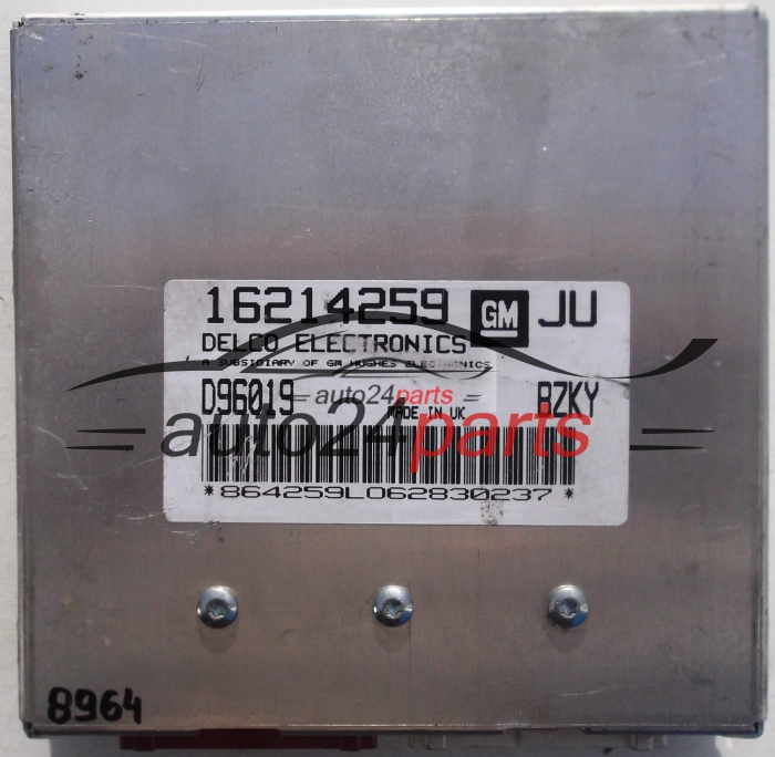 CALCULATEUR MOTEUR OPEL ASTRA 1.6 X16XE DELCO 16214259 JU, 16214259JU, D96019, CDJF, BZKY, CKYH