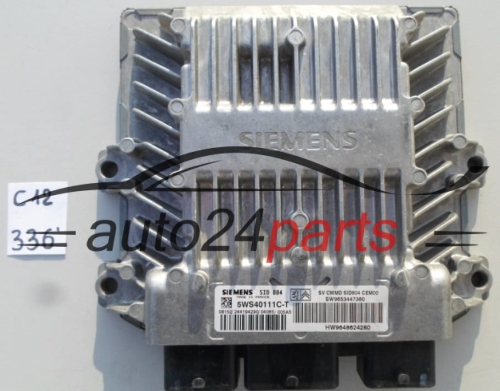 MOTORSTEUERGERÄT ECU STEUERGERÄT   CITROEN C2 1.4 HDI SIEMENS SID 804 5WS40111C-T, 5WS40111CT SW9653447380 HW9648624280