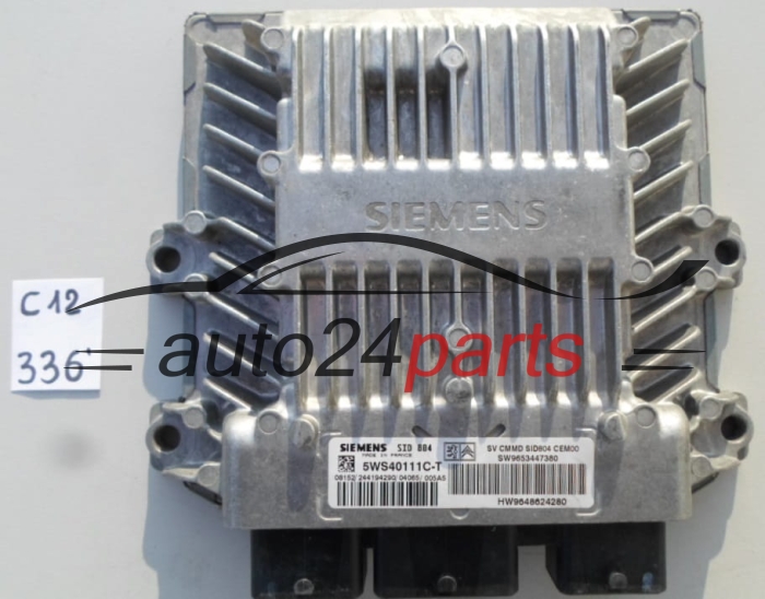 CALCULATEUR MOTEUR   CITROEN C2 1.4 HDI SIEMENS SID 804 5WS40111C-T, 5WS40111CT SW9653447380 HW9648624280