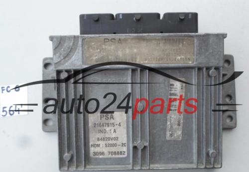 CALCULATEUR MOTEUR CITROEN PEUGEOT 21647915-4, 216479154, 9647498080 