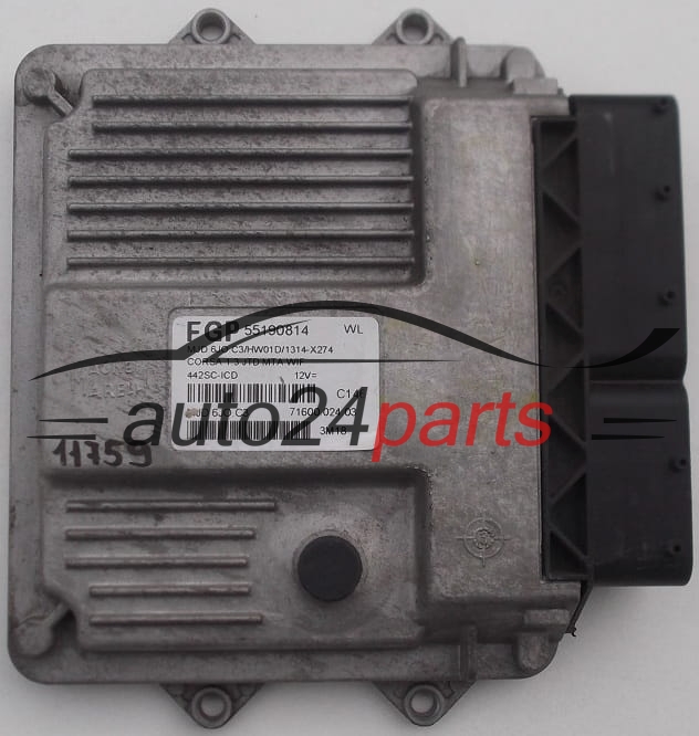 CALCULATEUR MOTEUR OPEL CORSA 1.3 JTD 55190814, MJD 6J0.C3, MJD6J0C3