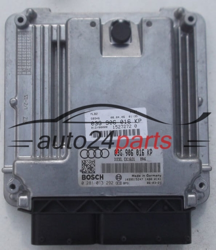 CALCULATEUR MOTEUR AUDI A4 2.0 TDI BOSCH 0 281 013 292, 0281013292, 03G 906 016 KP, 03G906016KP, EDC16U31