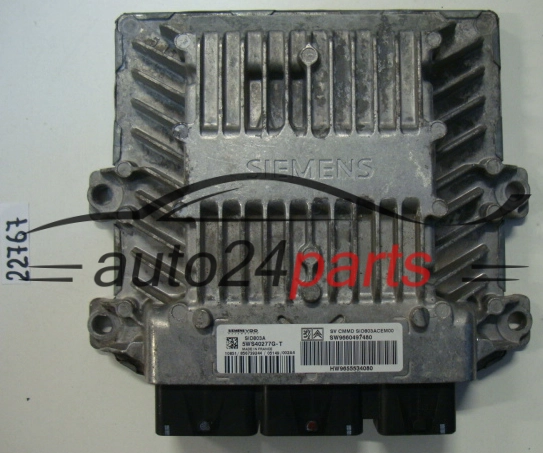 KOMPUTER STEROWNIK SILNIKA CITROEN C4 2.0 HDI SIEMENS 5WS40277G-T, 5WS40277GT, SW9660497480, HW9655534080, SID803A