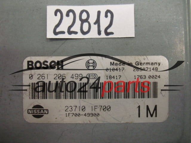 Centralita de motor  NISSAN MICRA 1.0 BOSCH 0261206499 237101F700 1F70049900 1F700-49900 1M