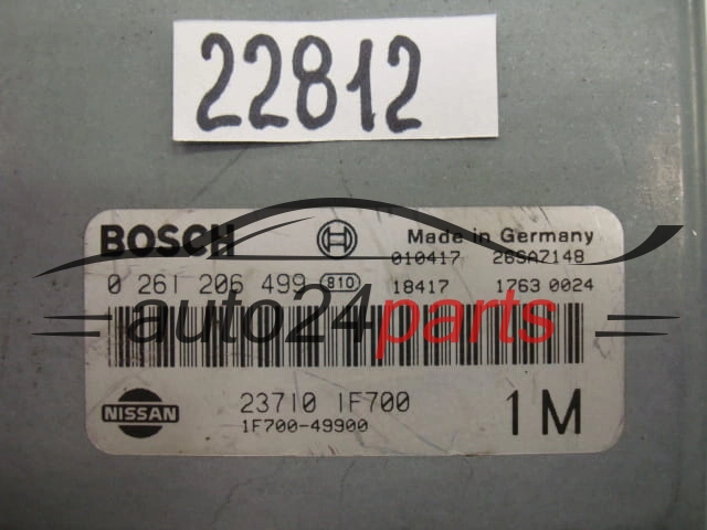 KOMPUTER STEROWNIK SILNIKA NISSAN MICRA 1.0 BOSCH 0261206499 237101F700 1F70049900 1F700-49900 1M
