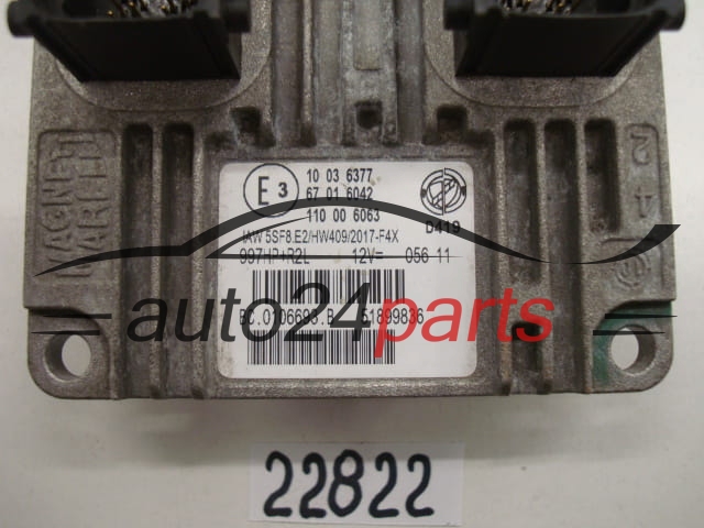 KOMPUTER STEROWNIK SILNIKA FIAT 500 1.2 Magneti Marelli IAW 5SF8.E2, IAW5SF8E2, 51899836, 110006063