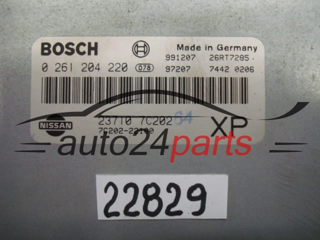 KOMPUTER STEROWNIK SILNIKA NISSAN SERENA 1.6 16V, BOSCH 0 261 204 220, 0261204220, 237107C201 XP