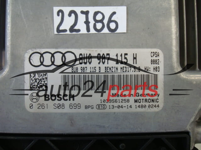 CENTRALITA DE MOTOR AUDI Q3 2.0 TFSI BOSCH 0 261 S08 699, 0261S08699, 8U0907115H, MED17.5.2