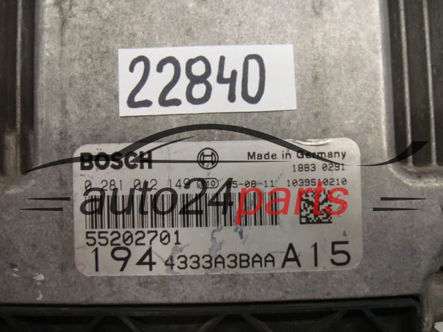 KOMPUTER STEROWNIK SILNIKA FIAT CROMA 1.9 JTDM BOSCH 0 281 012 149, 0281012149, 55202701