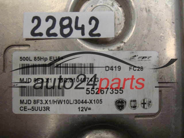 Calculateur Moteur  FIAT 500   MJD8F3X1  55267355