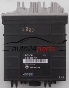 KOMPUTER STEROWNIK SILNIKA VOLKSWAGEN BOSCH 0 261 200 754, 0261200754, 357 907 311, 357907311