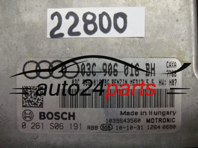 Motorsteuergerät AUDI 1.4 TSI BOSCH 0261S06191 03C906016BH MED17.5.5