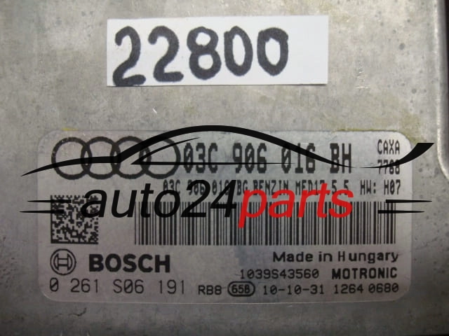 Komputer sterownik silnika AUDI 1.4 TSI BOSCH 0261S06191 03C906016BH MED17.5.5