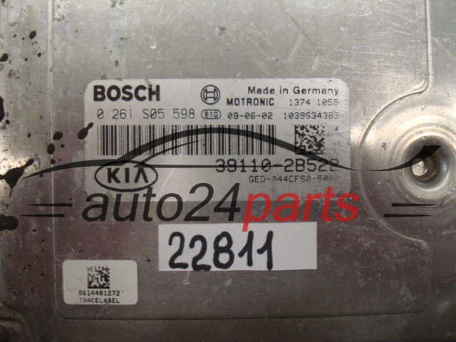 MOTORSTEUERGERÄT ECU STEUERGERAT KIA HYUNDAI BOSCH 0 261 S05 598, 0261S05598, 39110-2B522, 391102B522