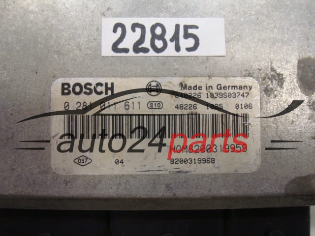 CALCULATEUR MOTEUR MITSUBISHI BOSCH 0 281 011 611, 0281011611, HOM8200319959, 8200319959