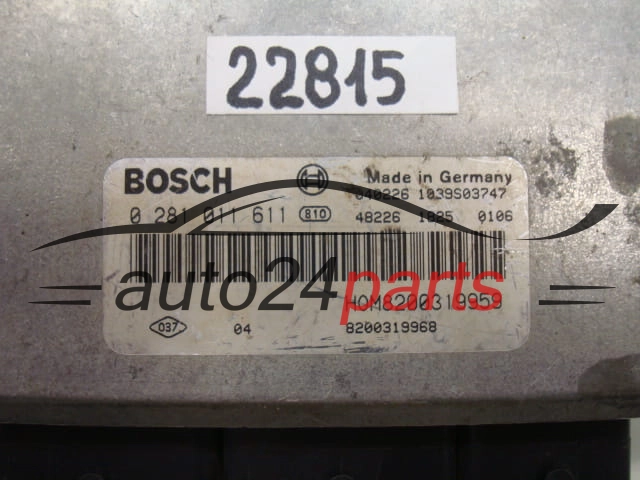 MOTORSTEUERGERÄT ECU STEUERGERAT MITSUBISHI BOSCH 0 281 011 611, 0281011611, HOM8200319959, 8200319959