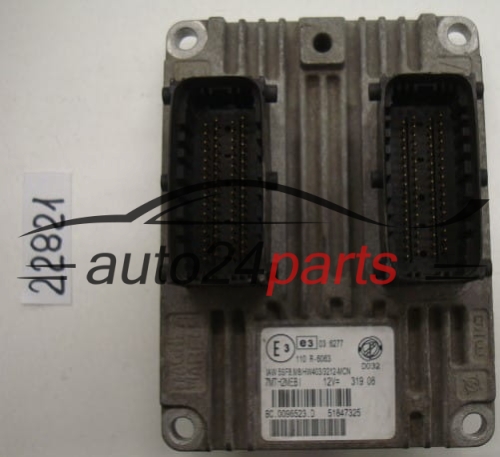 MOTORSTEUERGERÄT ECU STEUERGERAT FIAT GRANDE PUNTO IAW 5SF8.M8, IAW5SF8M8, 51847325