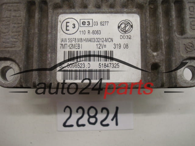 CENTRALITA DE MOTOR FIAT GRANDE PUNTO IAW 5SF8.M8, IAW5SF8M8, 51847325