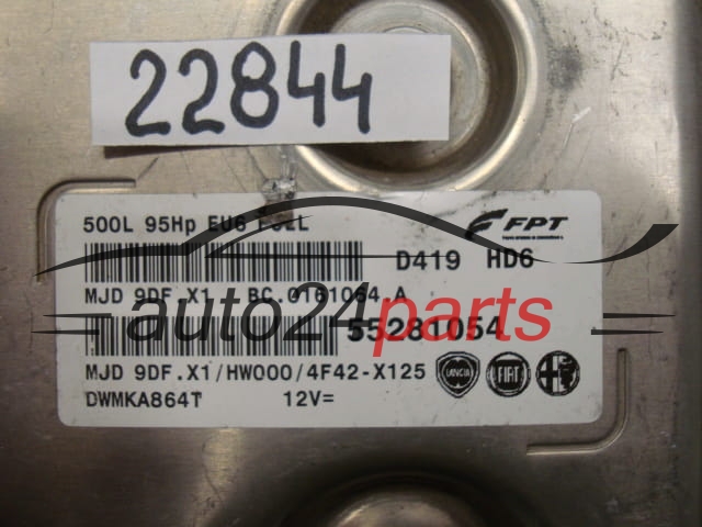 CENTRALITA DE MOTOR FIAT 500 MJD 9DF.X1, MJD9DFX1, 55281054