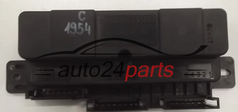 CENTRALKA MODUL STEROWNIK KOMFORTU SMART FORTWO 000 30 27 V007, 0003027V007, 04.716.00, 0471600