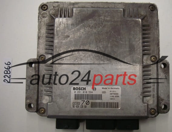KOMPUTER STEROWNIK SILNIKA PEUGEOT 206 2.0 HDI BOSCH 0 281 010 594, 0281010594, 96 420 139 80, 9642013980