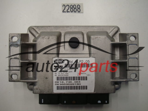 KOMPUTER STEROWNIK SILNIKA CITROEN C4 1.4 16V MAGNETI MARELLI IAW 6LP2.05, IAW6LP205, HW 16.631.054, 16631054, 9653979480, SW 16.735.054, 16735054, 9659099180