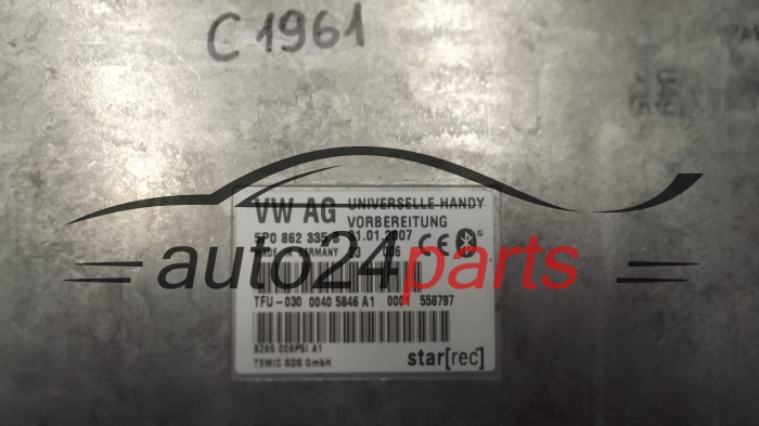 CENTRALKA MODUL STEROWNIK BLUETOOTH AUDI SEAT SKODA VW 5P0862335B, 5P0 862 335 B