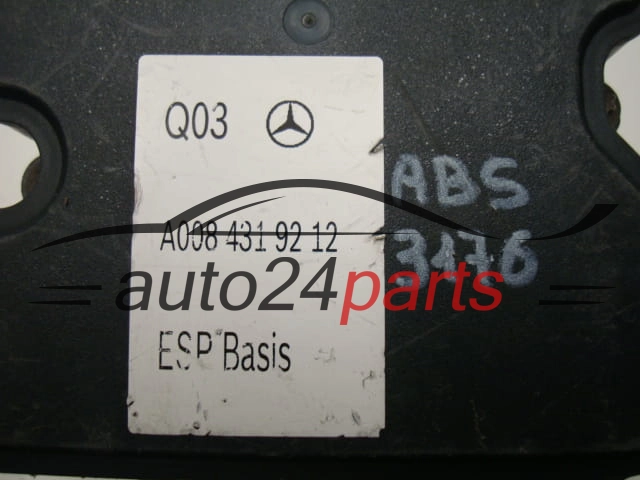 ABS POMPA I STEROWNIK MERCEDES BENZ A008 431 92 12, A0084319212, 0265956006, 0265242652