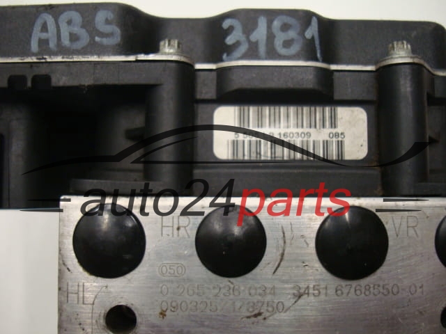 ABS POMPA I STEROWNIK BMW Z4 BOSCH 0 265 236 034, 0265236034, 34516768550-02, 3451676855002, 0265950767