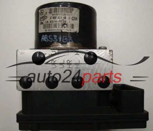 Bomba ABS y centralita MERCEDES A 006 431 48 12, A0064314812, ATE 10.0204-0530.4, 10020405304, A 037 545 36 32, A0375453632, 00.0405-964C.0, 000405964C0, 10.0925-2303.3, 10092523033
