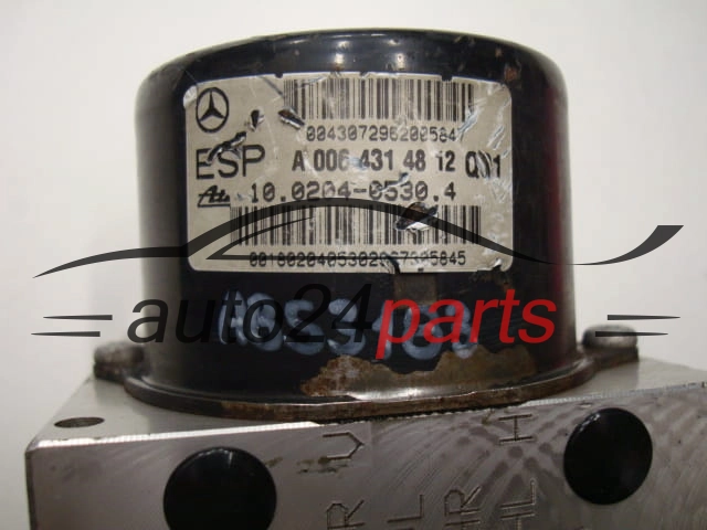 Bomba ABS y centralita MERCEDES A 006 431 48 12, A0064314812, ATE 10.0204-0530.4, 10020405304, A 037 545 36 32, A0375453632, 00.0405-964C.0, 000405964C0, 10.0925-2303.3, 10092523033