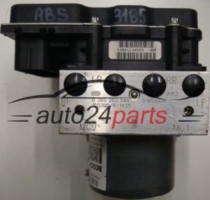 ABS POMPA I STEROWNIK FIAT 500 51953230, 0265252548, 0265952170 - 3185, 3186
