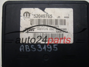 ABS POMPA I STEROWNIK FIAT 500X 66065090, 52049765, A001F276, 549031990926