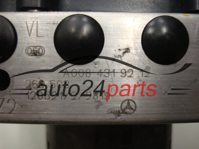 POMPE HYDRAULIQUE ET CALCULATEUR d'ABS MERCEDES BENZ A008 431 92 12, A0084319212, 0265956006, 0265242652