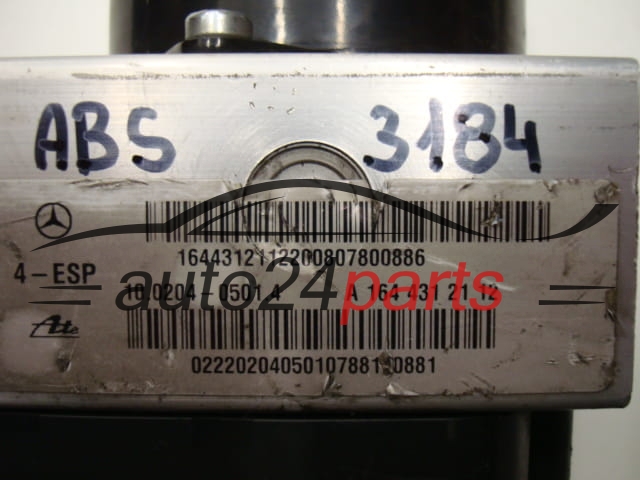 BOMBA HIDRAULICA Y CENTRALITA ABS MERCEDES BENZ A1644312112, 10.0204-0501.4, 10020405014, 10.0208-0620.3, 10020806203, A1645450916