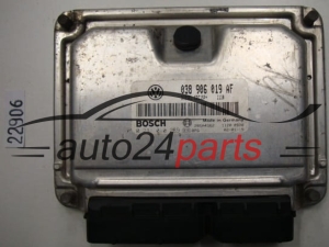 KOMPUTER STEROWNIK SILNIKA SKODA FABIA 1.9 TDI 038906019AF, 038 906 019 AF BOSCH 0281010289, 0 281 010 289 DIESEL EDC15P+