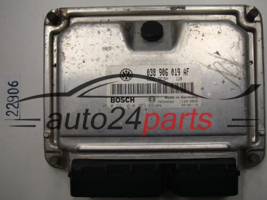 KOMPUTER STEROWNIK SILNIKA SKODA FABIA 1.9 TDI 038906019AF, 038 906 019 AF BOSCH 0281010289, 0 281 010 289 DIESEL EDC15P+