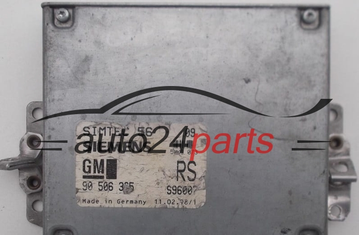 KOMPUTER STEROWNIK SILNIKA OPEL VECTRA B 1.8 X18XE 2.0 X20XEV 90506365 RS, 90 506 365 RS, 90512130, 90 512 130, 6237455, 62 37 455, SIEMENS 5WK9.073, 5WK9073 SIMTEC 56 S96007