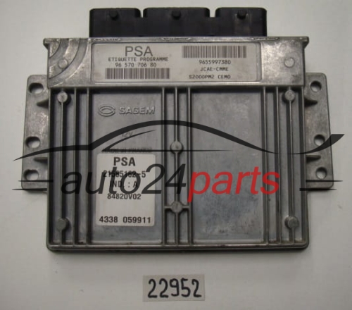KOMPUTER STEROWNIK SILNIKA CITROEN 21585162-5, 215851625, 9657070680, 9655997380