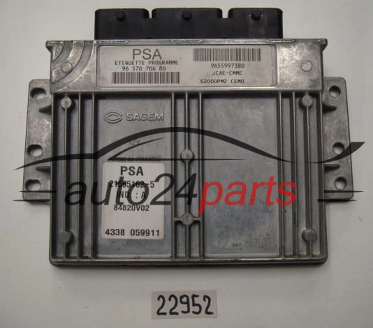 KOMPUTER STEROWNIK SILNIKA CITROEN 21585162-5, 215851625, 9657070680, 9655997380