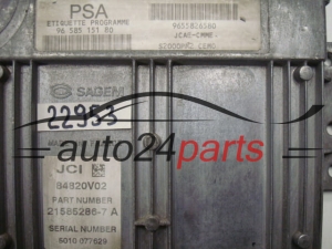 KOMPUTER STEROWNIK SILNIKA CITROEN 21585286-7A, 215852867A, 9658515180, 9655826380